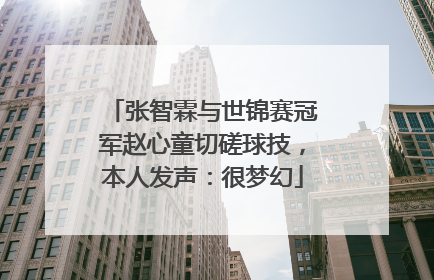 张智霖与世锦赛冠军赵心童切磋球技，本人发声：很梦幻