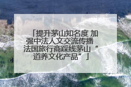 提升茅山知名度 加强中法人文交流传播 法国旅行商踩线茅山“道养文化产品”