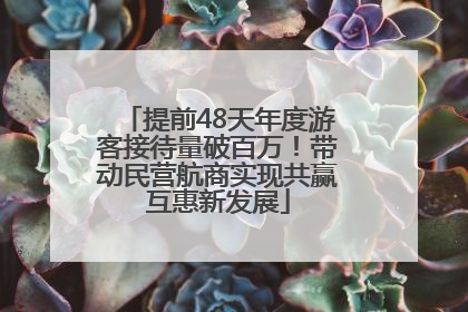 提前48天年度游客接待量破百万！带动民营航商实现共赢互惠新发展