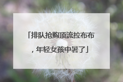 排队抢购顶流拉布布，年轻女孩中暑了
