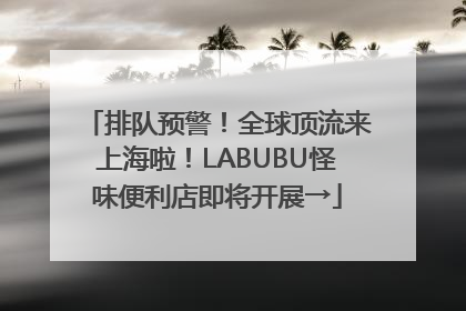 排队预警！全球顶流来上海啦！LABUBU怪味便利店即将开展→