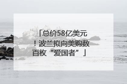 总价58亿美元！波兰拟向美购数百枚“爱国者”