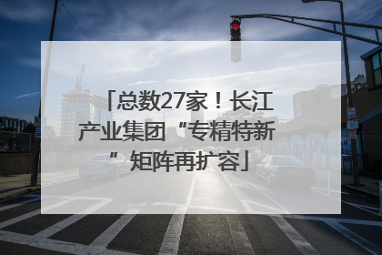 总数27家！长江产业集团“专精特新”矩阵再扩容