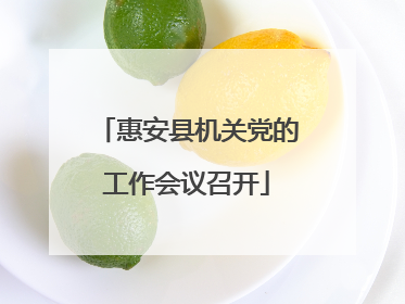 惠安县机关党的工作会议召开