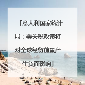 意大利国家统计局：美关税政策将对全球经贸前景产生负面影响