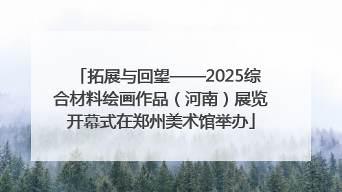 拓展与回望——2025综合材料绘画作品（河南）展览开幕式在郑州美术馆举办