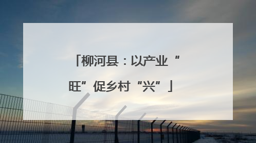 柳河县：以产业“旺”促乡村“兴”