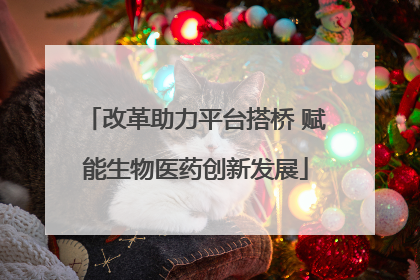 改革助力平台搭桥 赋能生物医药创新发展