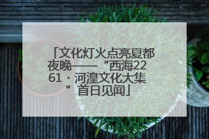 文化灯火点亮夏都夜晚——“西海2261・河湟文化大集”首日见闻