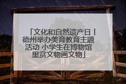 文化和自然遗产日丨德州举办美育教育主题活动 小学生在博物馆里赏文物画文物