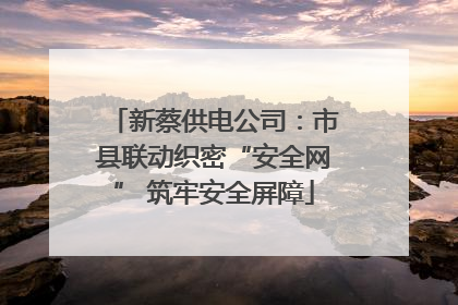 新蔡供电公司：市县联动织密“安全网” 筑牢安全屏障