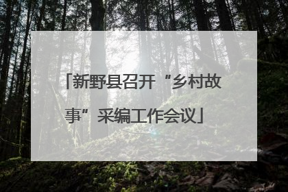 新野县召开“乡村故事”采编工作会议