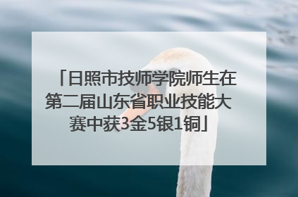 日照市技师学院师生在第二届山东省职业技能大赛中获3金5银1铜