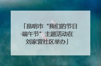 昆明市“我们的节日·端午节”主题活动在刘家营社区举办