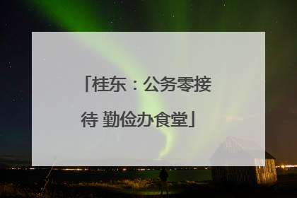 桂东：公务零接待 勤俭办食堂