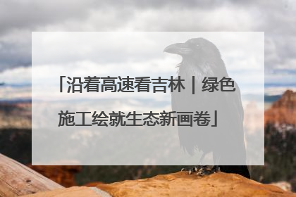 沿着高速看吉林｜绿色施工绘就生态新画卷