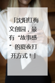 沈阳红梅文创园，最有“故事感”的夏夜打开方式！