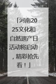 河南2025文化和自然遗产日活动将启动，精彩抢先看！