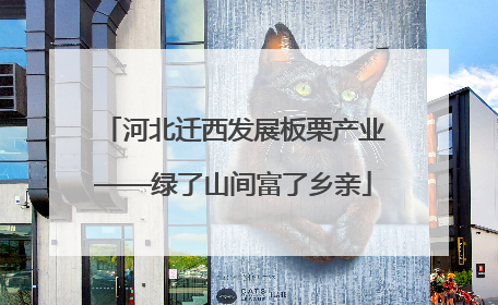 河北迁西发展板栗产业——绿了山间富了乡亲