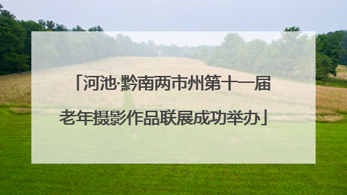 河池·黔南两市州第十一届老年摄影作品联展成功举办