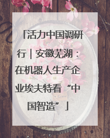 活力中国调研行｜安徽芜湖：在机器人生产企业埃夫特看“中国智造”