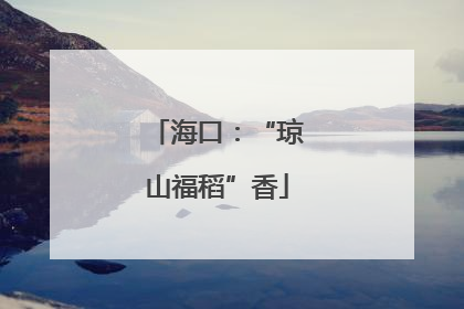海口：“琼山福稻”香