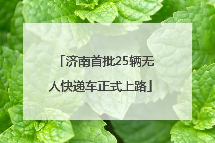 济南首批25辆无人快递车正式上路