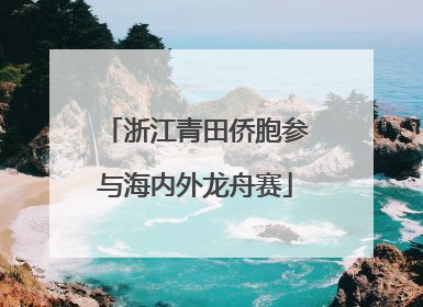 浙江青田侨胞参与海内外龙舟赛