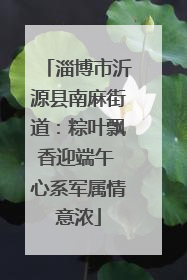 淄博市沂源县南麻街道：粽叶飘香迎端午 心系军属情意浓