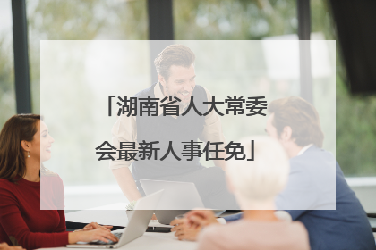 湖南省人大常委会最新人事任免