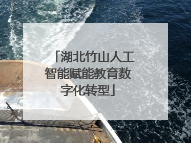 湖北竹山人工智能赋能教育数字化转型