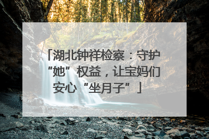 湖北钟祥检察：守护“她”权益，让宝妈们安心“坐月子”