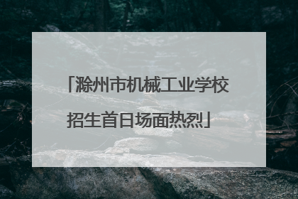 滁州市机械工业学校招生首日场面热烈