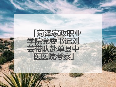 菏泽家政职业学院党委书记刘芸带队赴单县中医医院考察