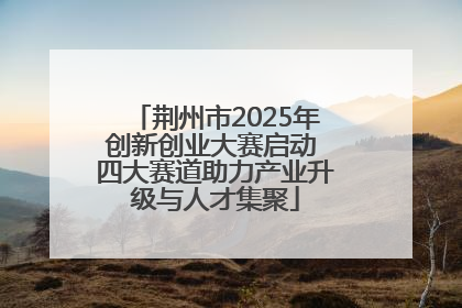 荆州市2025年创新创业大赛启动 四大赛道助力产业升级与人才集聚