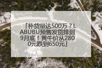 补货量达500万？LABUBU预售发货排到9月底！黄牛价从2800元跌到650元