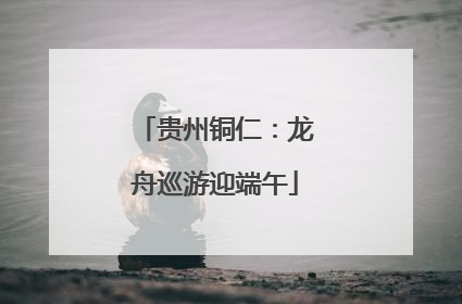 贵州铜仁：龙舟巡游迎端午