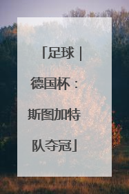 足球｜德国杯：斯图加特队夺冠