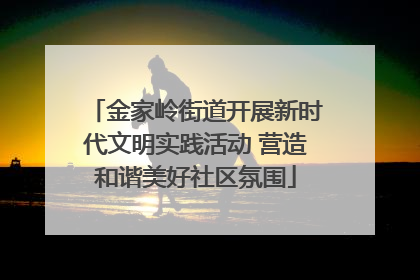金家岭街道开展新时代文明实践活动 营造和谐美好社区氛围