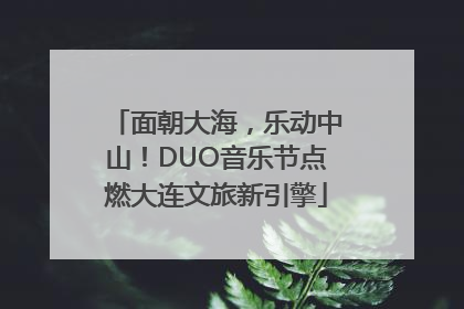面朝大海，乐动中山！DUO音乐节点燃大连文旅新引擎