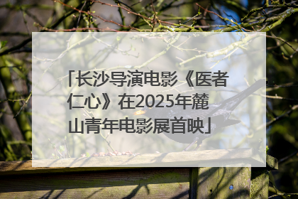 长沙导演电影《医者仁心》在2025年麓山青年电影展首映
