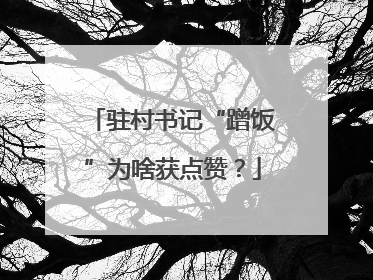 驻村书记“蹭饭”为啥获点赞？