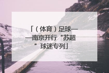（体育）足球——南京开行“苏超”球迷专列