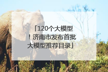 120个大模型！济南市发布首批大模型推荐目录