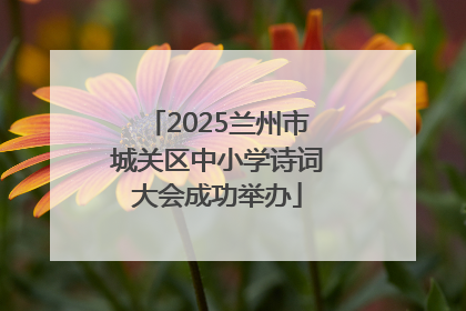 2025兰州市城关区中小学诗词大会成功举办