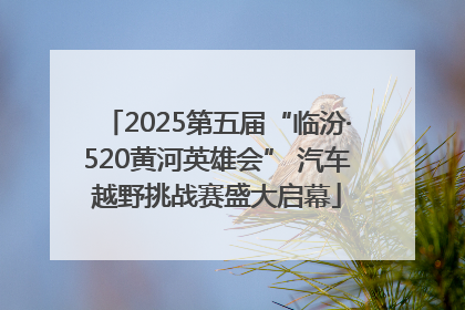 2025第五届“临汾·520黄河英雄会” 汽车越野挑战赛盛大启幕
