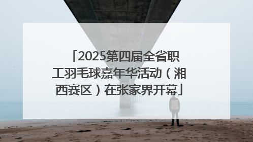 2025第四届全省职工羽毛球嘉年华活动（湘西赛区）在张家界开幕