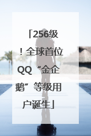 256级！全球首位QQ“金企鹅”等级用户诞生