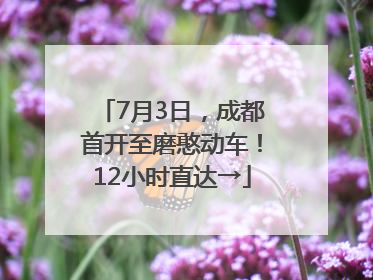 7月3日，成都首开至磨憨动车！12小时直达→