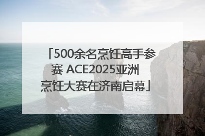 500余名烹饪高手参赛 ACE2025亚洲烹饪大赛在济南启幕